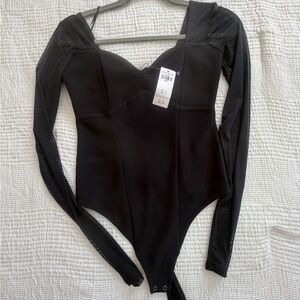 Abercrombie & Fitch Charcoal Bodysuit